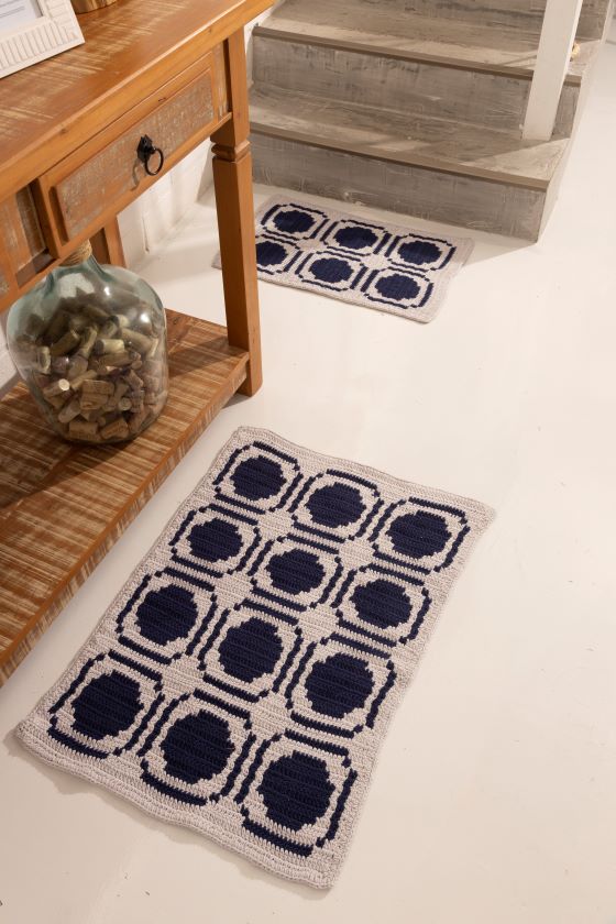 Deep Indigo Rug Set